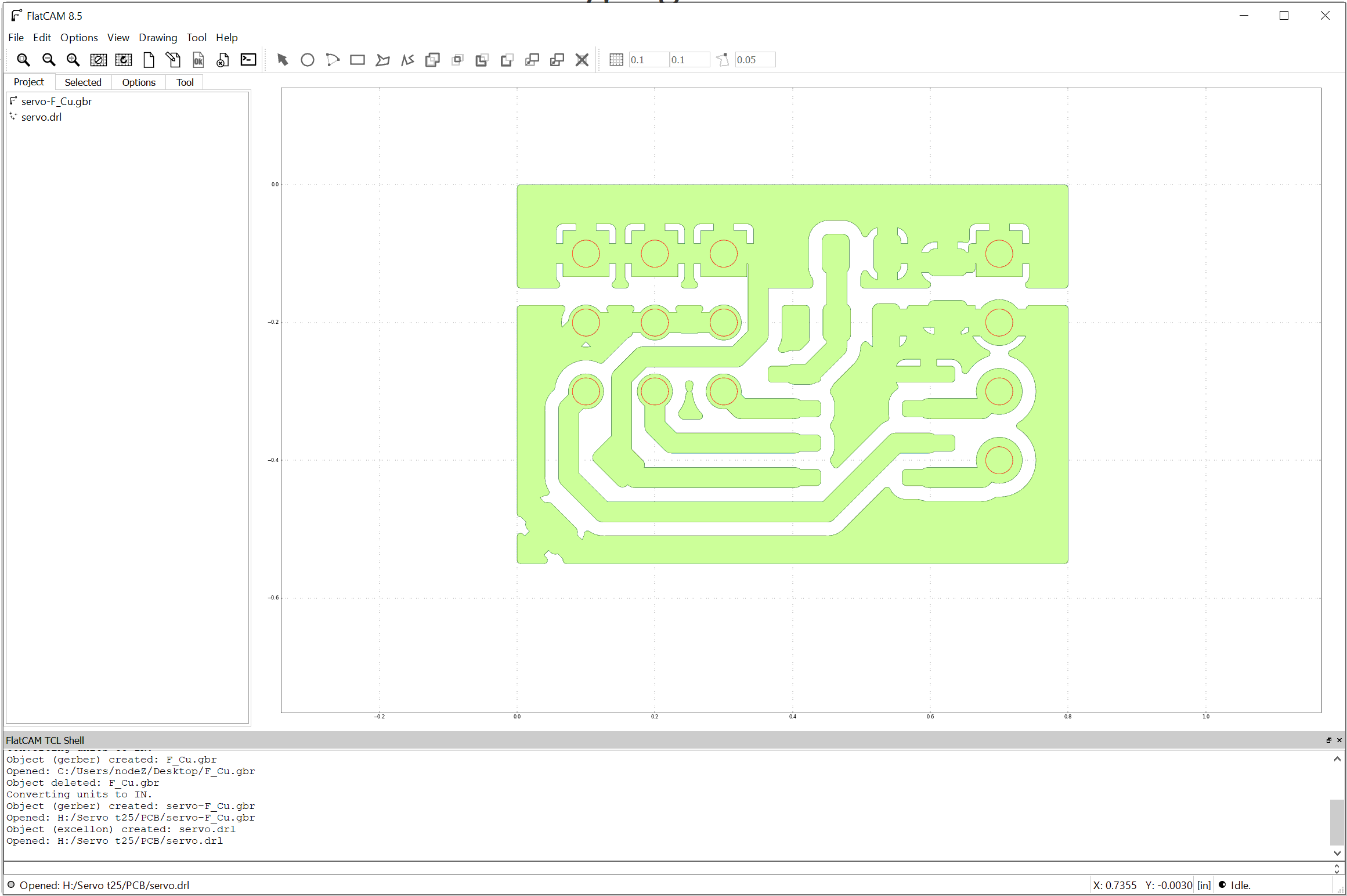 FlatCAM软件界面