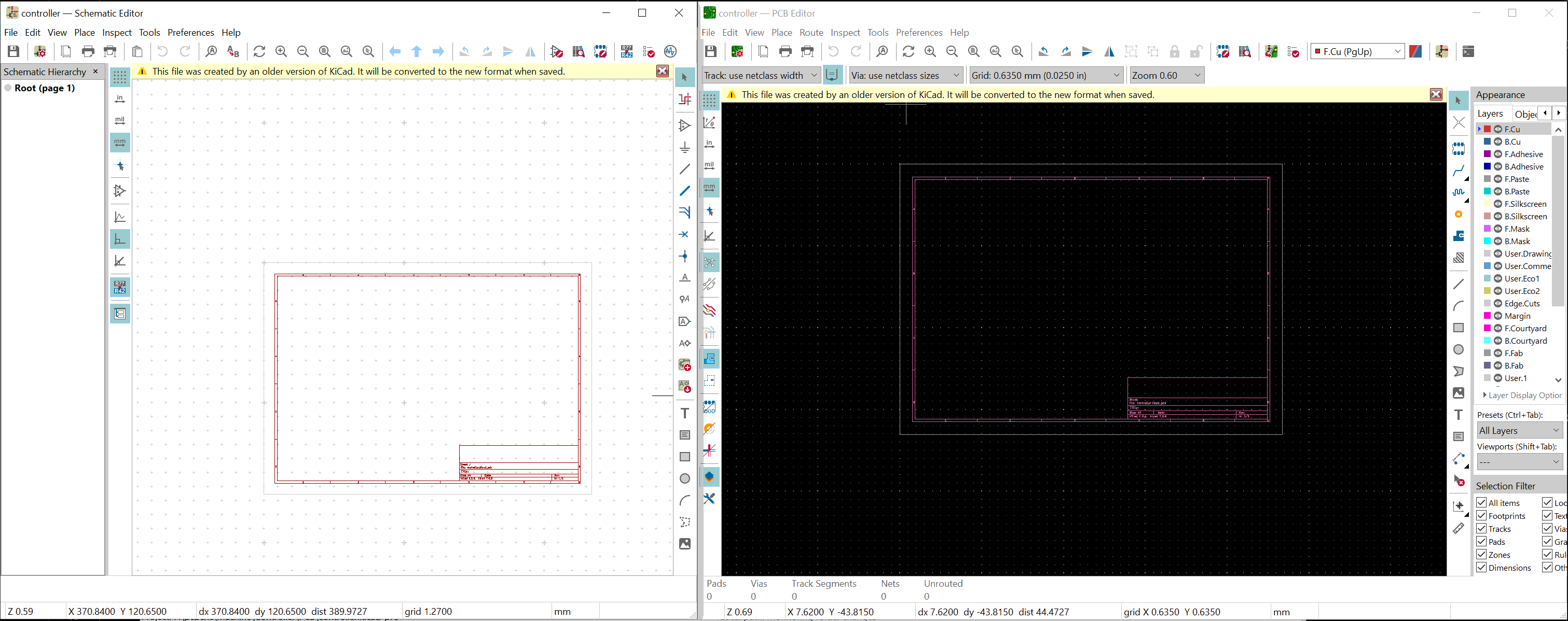 KiCad UI