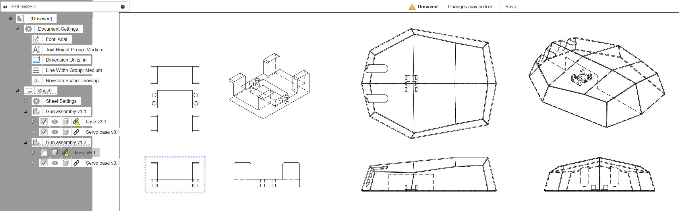 Fusion actually inserts the entire assembly and hides the other parts or subassemblies