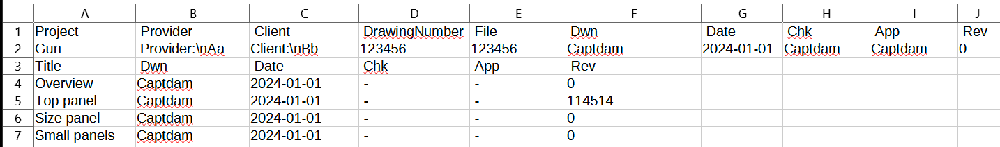 Index file